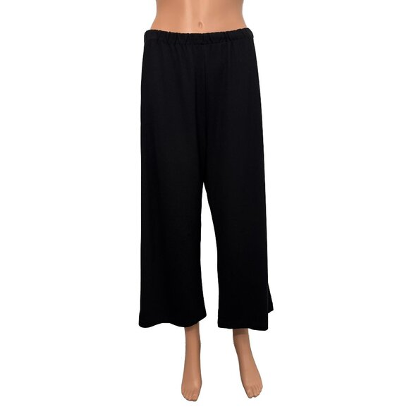 Bryn Walker Women’s Medium Black Ankle Length Straight Leg Modal Pants - Picture 5 of 6